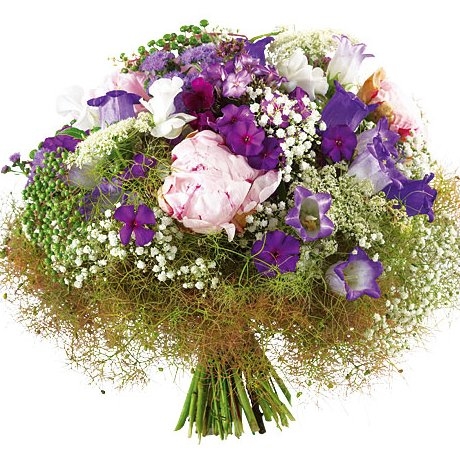 Blumenstrau&szlig; in rosa und purpur