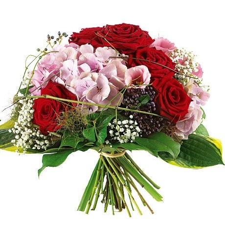 Blumenstrau&szlig; in rot und rosa