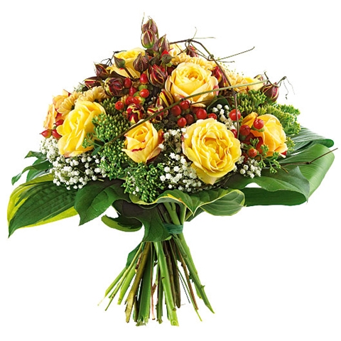 Blumenstrau&szlig; in gelb und rot